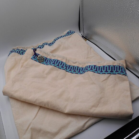 LOT OF 2 TORY BURCH DUST TRAVEL STORAGE DRAWSTRING CLOTH BAG - Picture 2 of 5